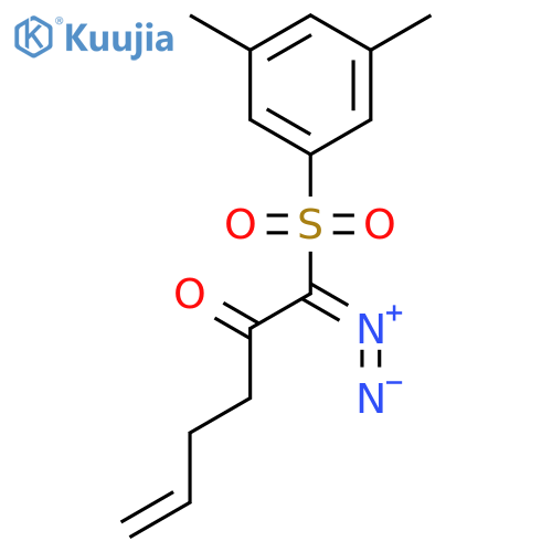 5-Hexen-2-one, 1-diazo-1-[(3,5-dimethylphenyl)sulfonyl]- structure