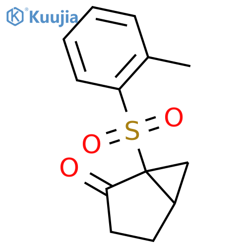 Bicyclo[3.1.0]hexan-2-one, 1-[(2-methylphenyl)sulfonyl]-, (1R,5R)- structure