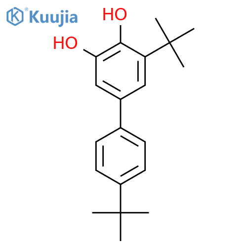 [1,1'-Biphenyl]-3,4-diol, 4',5-bis(1,1-dimethylethyl)- structure