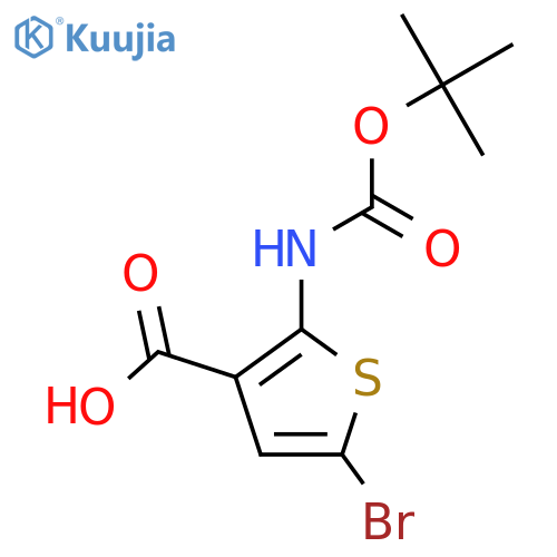 5-Bromo-2-(Boc-amino)thiophene-3-carboxylic Acid structure