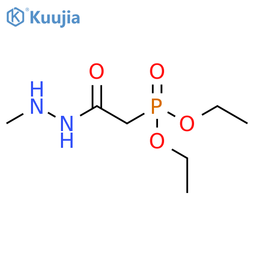 Acetic acid, 2-(diethoxyphosphinyl)-, 2-methylhydrazide structure