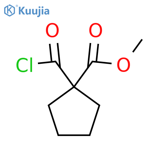 Methyl 1-(chlorocarbonyl)cyclopentane-1-carboxylate structure