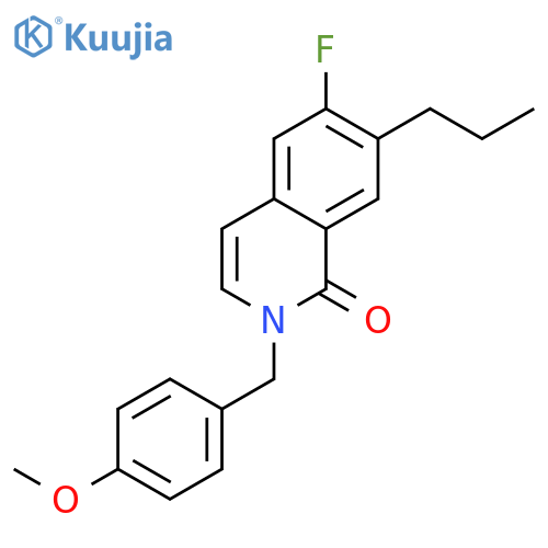 1(2H)-Isoquinolinone, 6-fluoro-2-[(4-methoxyphenyl)methyl]-7-propyl- structure