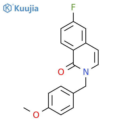 6-Fluoro-2-(4-methoxyphenyl)methylisoquinolin-1-one structure