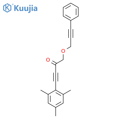 3-Butyn-2-one, 1-[(3-phenyl-2-propyn-1-yl)oxy]-4-(2,4,6-trimethylphenyl)- structure