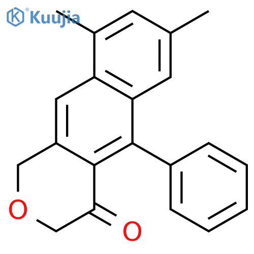 1H-Naphtho[2,3-c]pyran-4(3H)-one, 7,9-dimethyl-5-phenyl- structure
