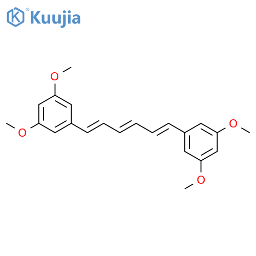 Benzene, 1,1'-(1E,3E,5E)-1,3,5-hexatriene-1,6-diylbis[3,5-dimethoxy- structure
