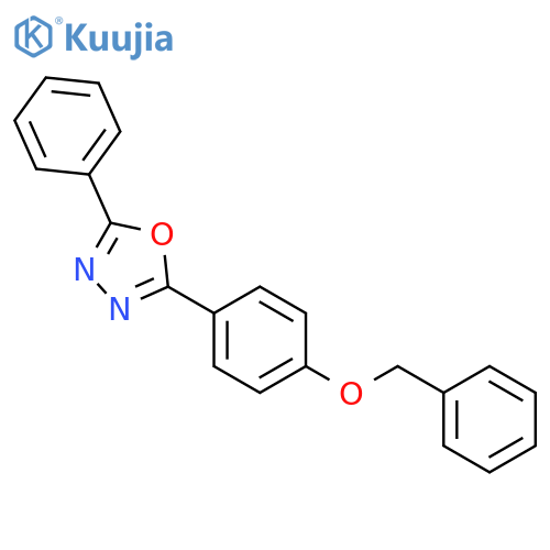 1,3,4-Oxadiazole, 2-phenyl-5-[4-(phenylmethoxy)phenyl]- structure