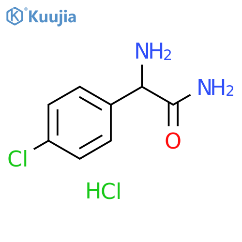 2-amino-2-(4-chlorophenyl)acetamide hydrochloride structure