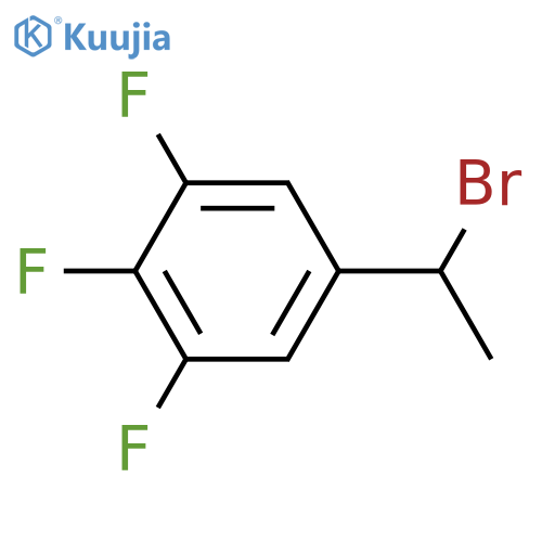Benzene, 5-(1-bromoethyl)-1,2,3-trifluoro- structure