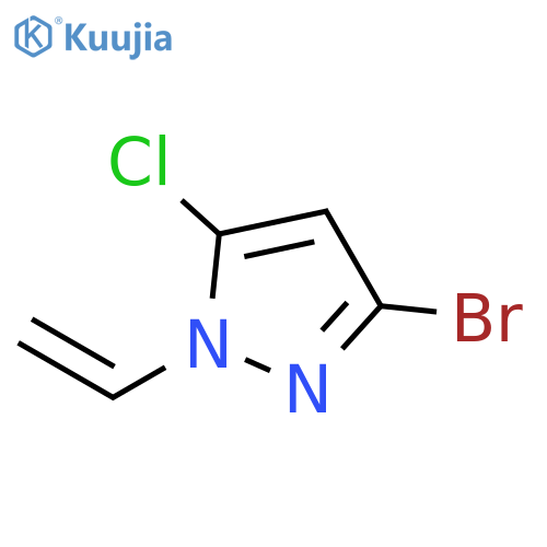 3-bromo-5-chloro-1-ethenyl-1H-pyrazole structure