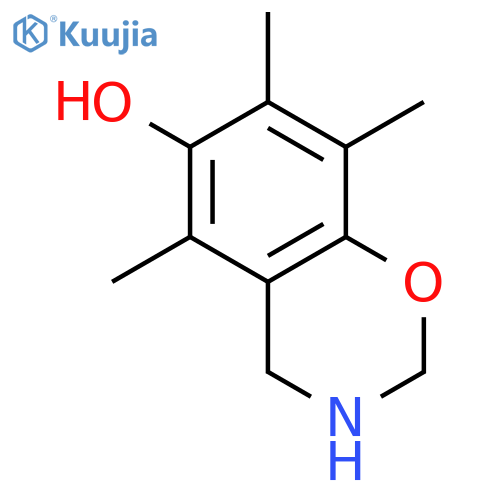 2H-1,3-Benzoxazin-6-ol, 3,4-dihydro-5,7,8-trimethyl- structure
