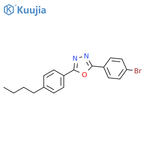 1,3,4-Oxadiazole, 2-(4-bromophenyl)-5-(4-butylphenyl)- structure