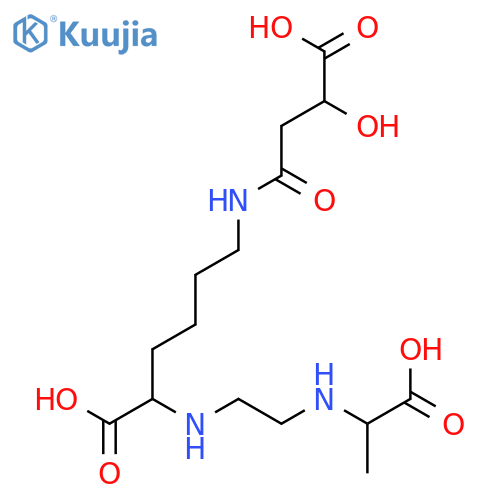 N2-[2-[(1-Carboxyethyl)amino]ethyl]-N6-(3-carboxy-3-hydroxy-1-oxopropyl)-L-lysine structure
