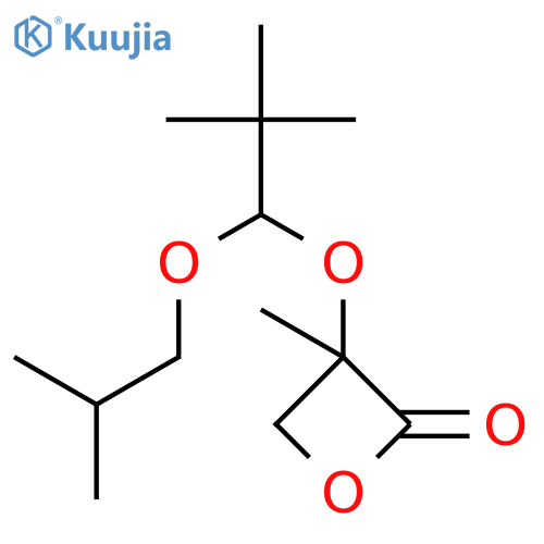 2-Oxetanone, 3-[2,2-dimethyl-1-(2-methylpropoxy)propoxy]-3-methyl- structure