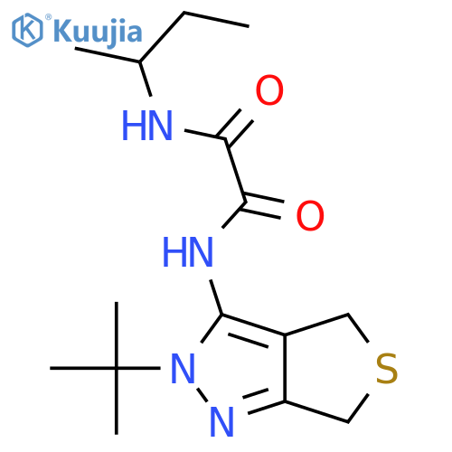 N-(butan-2-yl)-N'-{2-tert-butyl-2H,4H,6H-thieno3,4-cpyrazol-3-yl}ethanediamide structure