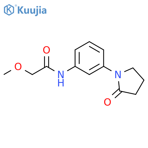 2-methoxy-N-3-(2-oxopyrrolidin-1-yl)phenylacetamide structure