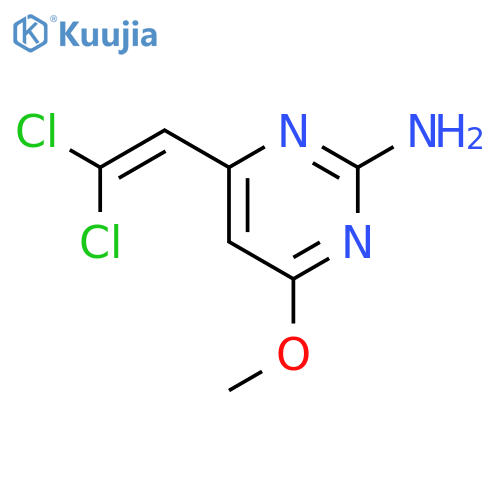 2-Pyrimidinamine, 4-(2,2-dichloroethenyl)-6-methoxy- structure