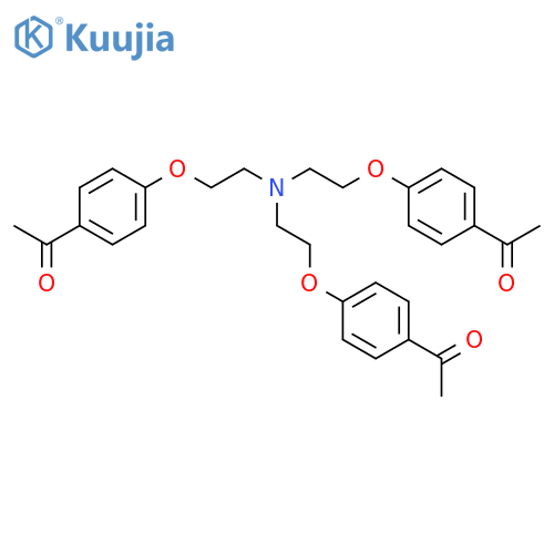 Ethanone, 1,1',1''-[nitrilotris(2,1-ethanediyloxy-4,1-phenylene)]tris- structure