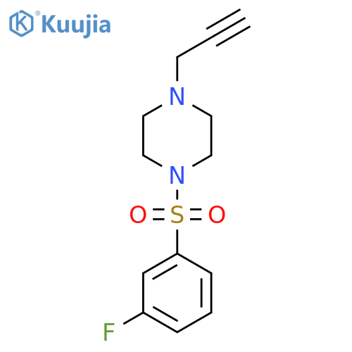 1-(3-Fluorobenzenesulfonyl)-4-(prop-2-yn-1-yl)piperazine structure