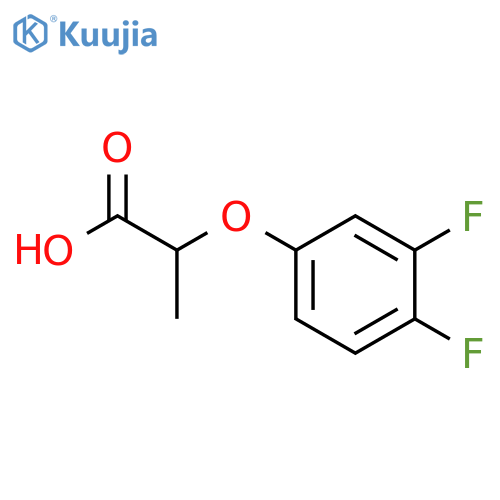 2-(3,4-Difluorophenoxy)propanoic acid structure