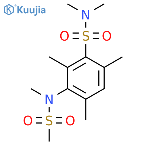 N,N,2,4,6-pentamethyl-3-(N-methylmethanesulfonamido)benzene-1-sulfonamide structure