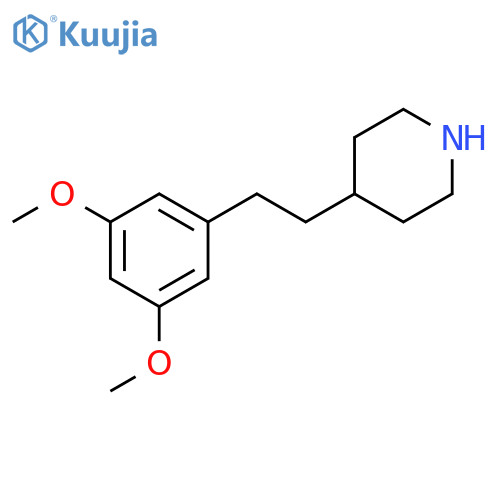 4-2-(3,5-Dimethoxyphenyl)ethylpiperidine structure