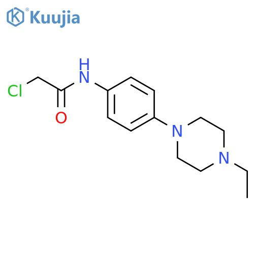 2-chloro-N-4-(4-ethylpiperazin-1-yl)phenylacetamide structure