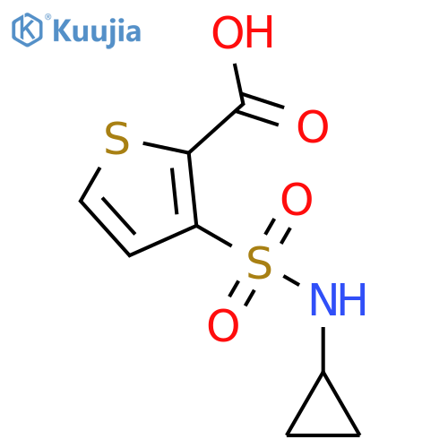 3-(Cyclopropylsulfamoyl)Thiophene-2-Carboxylic Acid structure