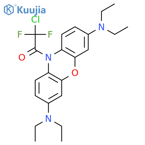 1-[3,7-Bis(diethylamino)-10H-phenoxazin-10-YL]-2-chloro-2,2-difluoroethan-1-one structure
