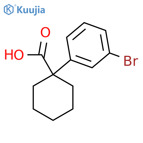 1-(3-Bromophenyl)cyclohexane-1-carboxylic acid structure