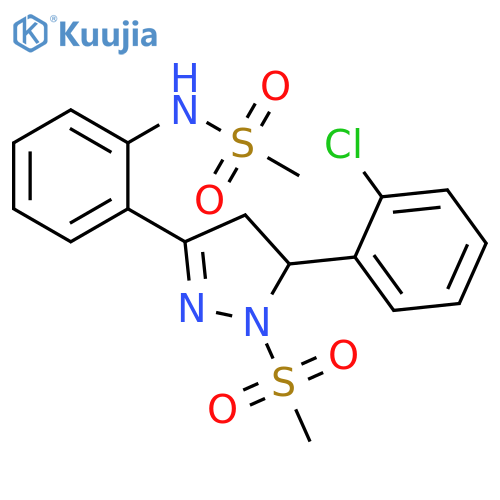 N-{2-5-(2-chlorophenyl)-1-methanesulfonyl-4,5-dihydro-1H-pyrazol-3-ylphenyl}methanesulfonamide structure