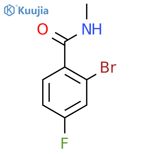 N-Methyl-2-bromo-4-fluorobenzamide structure