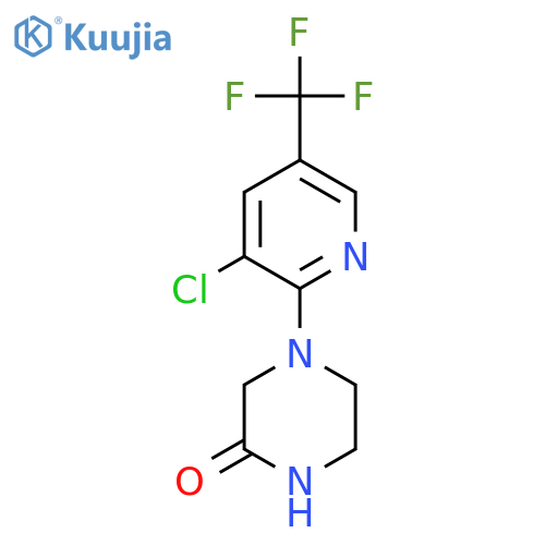 4-3-Chloro-5-(trifluoromethyl)-2-pyridinyl-2-piperazinone structure
