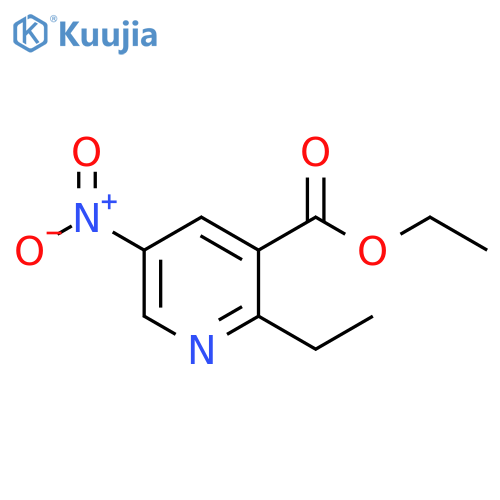 ethyl 2-ethyl-5-nitropyridine-3-carboxylate structure
