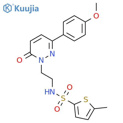N-{2-3-(4-methoxyphenyl)-6-oxo-1,6-dihydropyridazin-1-ylethyl}-5-methylthiophene-2-sulfonamide structure