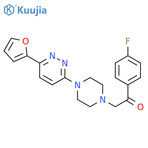2-(4-fluorophenyl)-1-{4-6-(furan-2-yl)pyridazin-3-ylpiperazin-1-yl}ethan-1-one structure