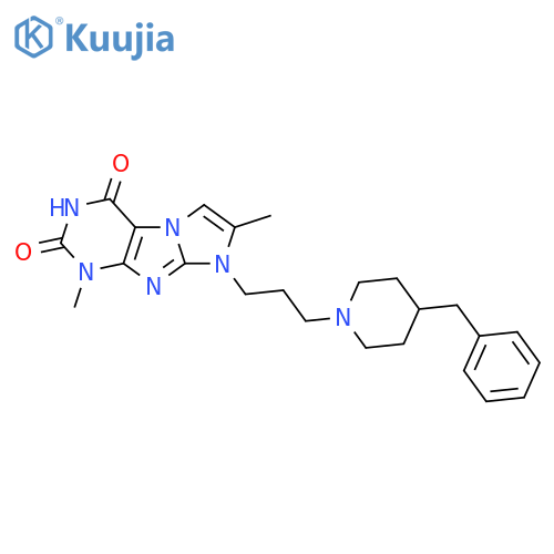 8-3-(4-benzylpiperidin-1-yl)propyl-1,7-dimethyl-1H,2H,3H,4H,8H-imidazo1,2-gpurine-2,4-dione structure