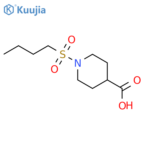 1-(Butane-1-sulfonyl)piperidine-4-carboxylic acid structure