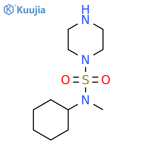 N-Cyclohexyl-N-methylpiperazine-1-sulfonamide structure