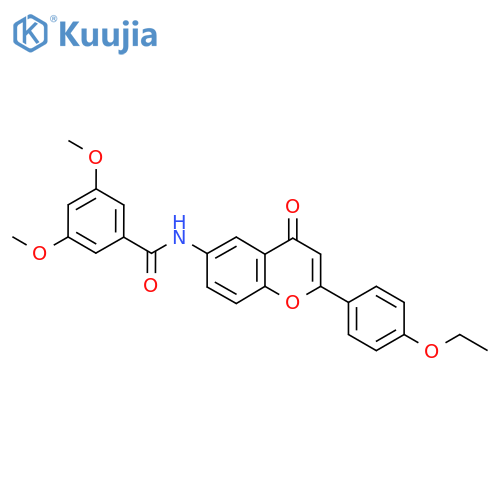 N-2-(4-ethoxyphenyl)-4-oxo-4H-chromen-6-yl-3,5-dimethoxybenzamide structure