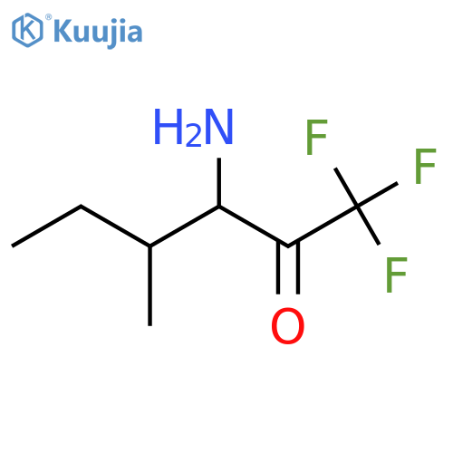 3-Amino-1,1,1-trifluoro-4-methylhexan-2-one structure