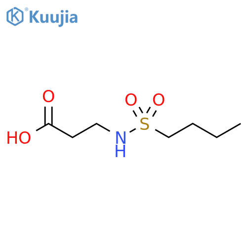 3-(butane-1-sulfonamido)propanoic acid structure