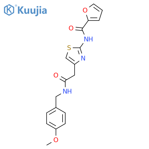 N-4-({(4-methoxyphenyl)methylcarbamoyl}methyl)-1,3-thiazol-2-ylfuran-2-carboxamide structure