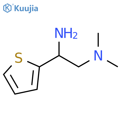 2-amino-2-(thiophen-2-yl)ethyldimethylamine structure