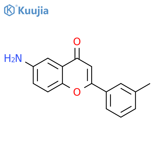 6-amino-2-(3-methylphenyl)-4H-chromen-4-one structure