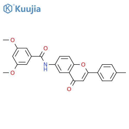 3,5-dimethoxy-N-2-(4-methylphenyl)-4-oxo-4H-chromen-6-ylbenzamide structure