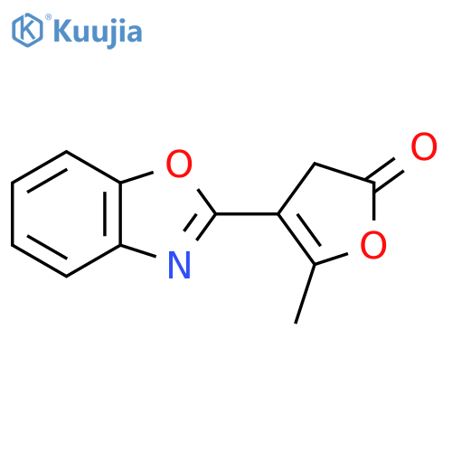 4-(1,3-benzoxazol-2-yl)-5-methyl-2,3-dihydrofuran-2-one structure
