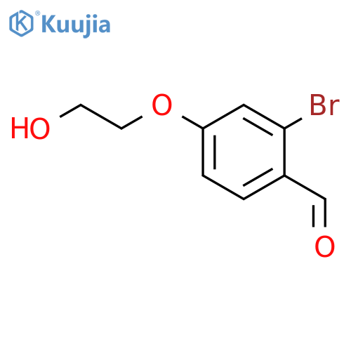 2-bromo-4-(2-hydroxyethoxy)benzaldehyde structure