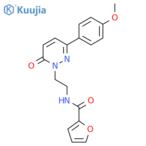 N-{2-3-(4-methoxyphenyl)-6-oxo-1,6-dihydropyridazin-1-ylethyl}furan-2-carboxamide structure